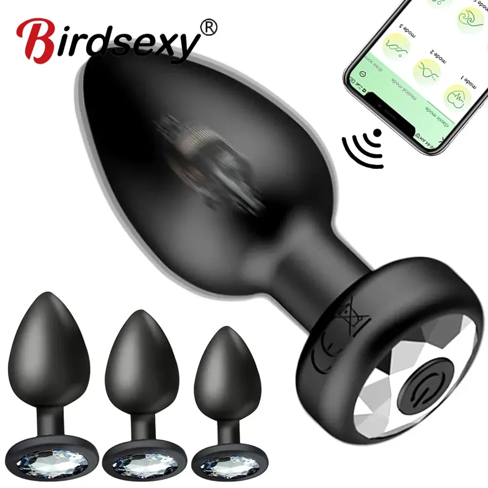Wibratory aplikacja zdalna sterowanie wibrator analny Bluetooth Butt Plug Men Massager prostaty żeńska masturbator dla dorosłych zabawki seksualne dla kobiet gej 231124
