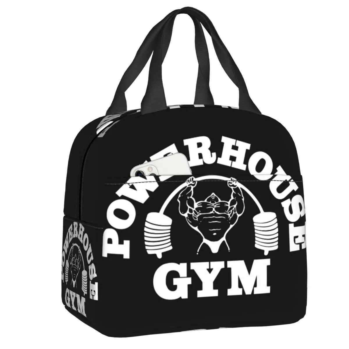 Ice Packsisothermic Bags Powerhouse Gym Lunch Bag Isolado Para As Mulheres Prova de Fugas Musculao Fitness Trmica Refrigerador Almoo Tote Escritrio Tra J230425