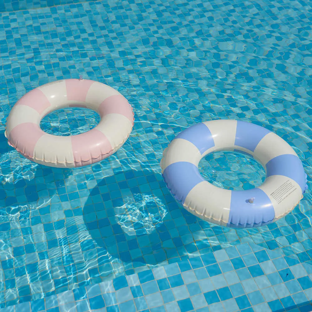 Rooxin Rainbow Swimming Circle Inflatable PVC Rubber Ring for Swimming Pool  Kids Adult Pool Float Seat Summer Beach Party Toys