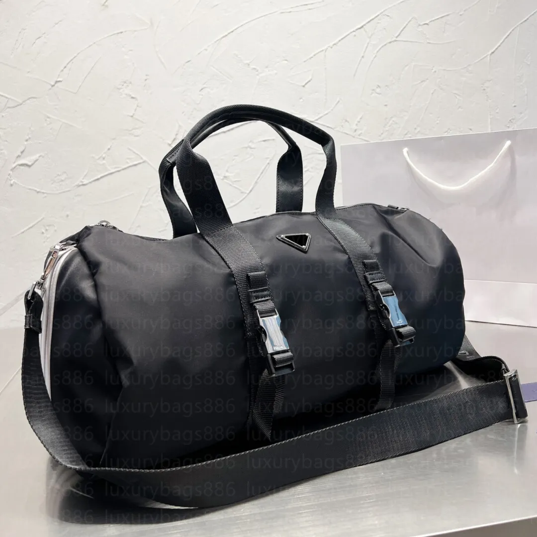Borsone moda 8 borse da viaggio in nylon nero stile Borse da uomo con manico da uomo Borse da lavoro da uomo con tracolla Lode HQP001