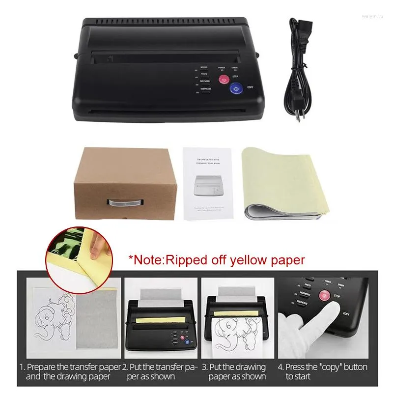 Professional Tattoo Stencil Maker Transfer Machine Flash Thermal Copier Printer Forniture A4 Tool Paper Tatuaje Herramienta Papel