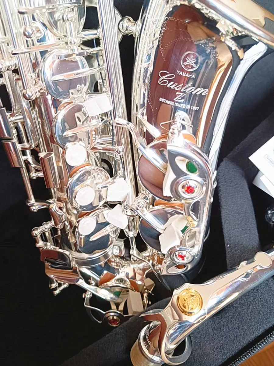 Melhor qualidade saxofone alto japão YAS-82Z e-flat latão banhado a prata sax desempenho instrumento musical com acessórios de caso