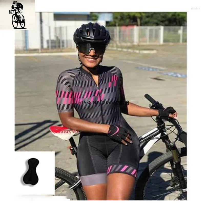 Racing Sets 2023 Custom Women's Sports Apparel Bicycle Clothes Cycling Jersey And Bib Short Pant Man Motocross Triathlon Jumpsuit Set