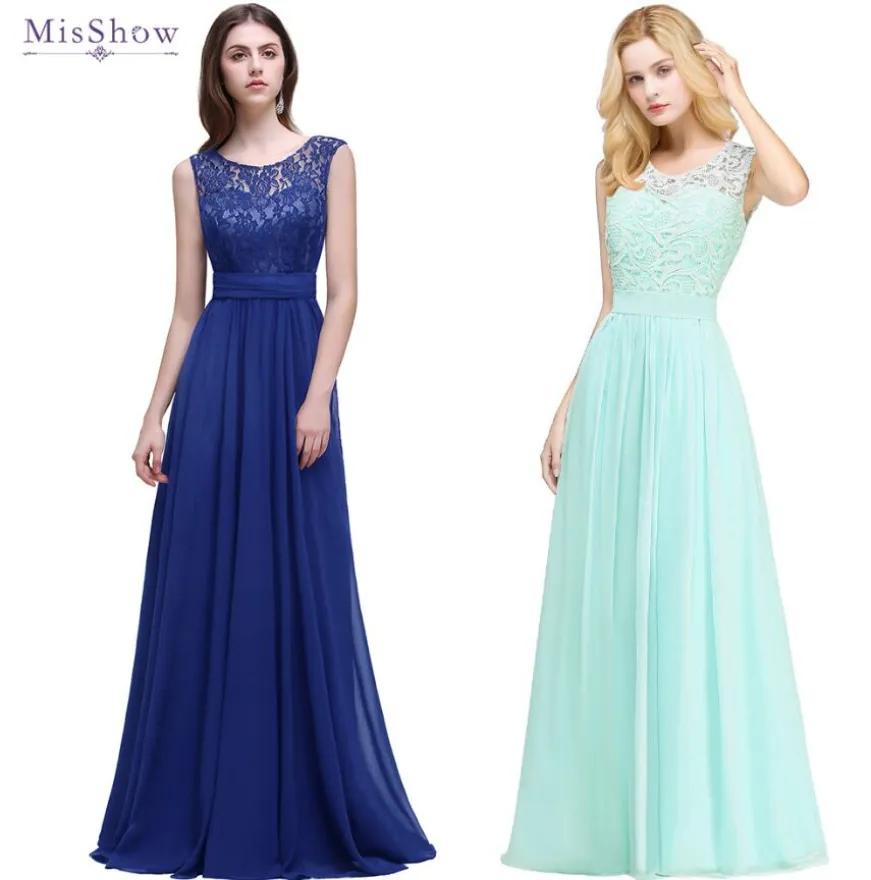 Elegante mintgrüne Brautjungfernkleider für Frauen 2023 Spitze-Hochzeitsfest-Gast-Kleid-Chiffon- lange formale Abschlussball-Abend-Kleider cps526 j0425