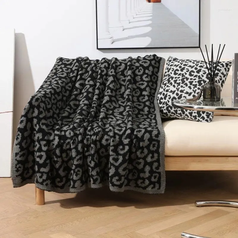Decken, Leopardenmuster, hochwertiges Fleece und Sofa, superweiche, bequeme, leichte Decke