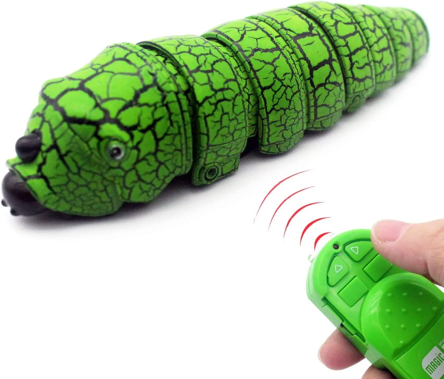 RC Bug Remote Control Worm Realistisk Caterpillar Inchworm Electronic Animal Toys Fake Insect Car Fordon