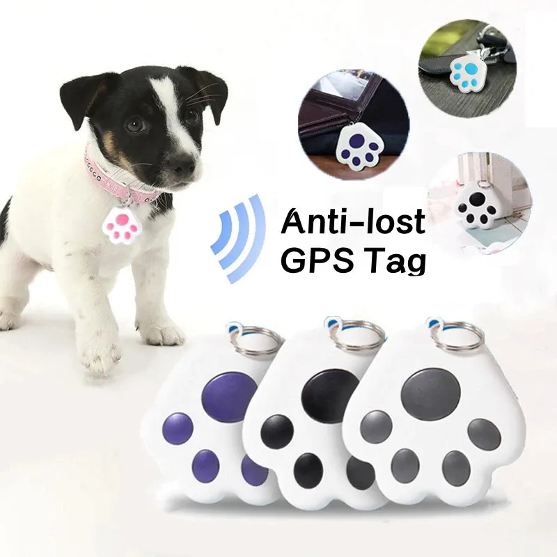 Smart GPS Tracker -compatible Locator Tracer For Pet Dog Cat Kids Car Wallet Smart Tag Anti-Lost Key Ring Accessories