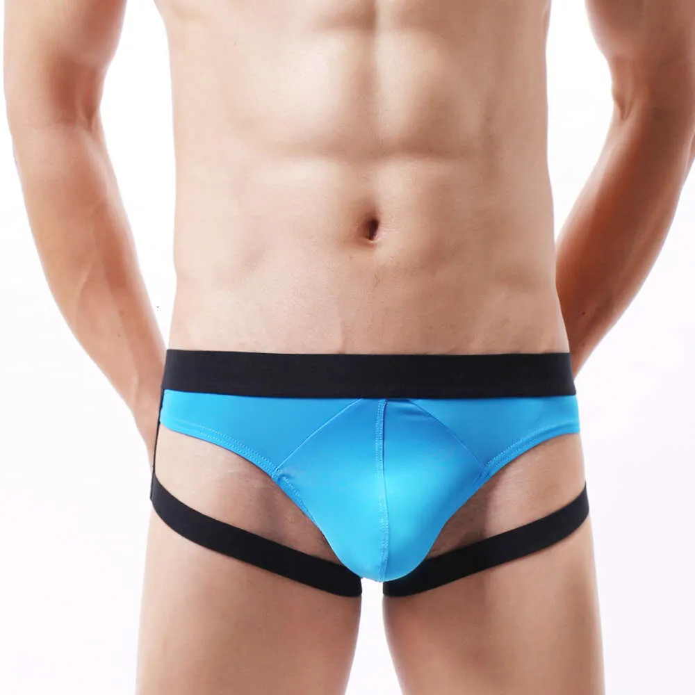 Mode Sexy sous-vêtements String Jockstrap hommes Lingerie G String pochette Gay caleçon homme Cueca HT