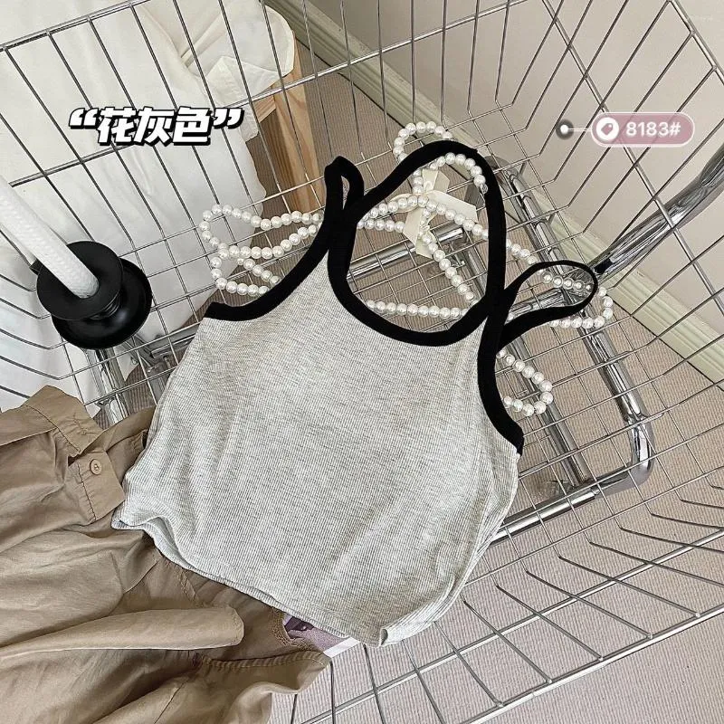 Damen Tanks Damen Tops Casual Seamless Tank Top Female Slip Crop Fitness Unterwäsche Scoop Neck Cami Bralette Tee Camisole