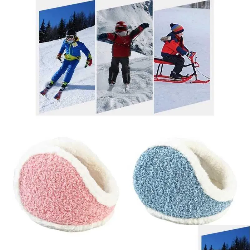 Oorwarmers Oorwarmers Stijlvolle, eenvoudige oorbeschermers Houden warm bij koud weer voor skiën Drop R231009 Drop Delivery Mode-accessoires Hoeden, Dh1Qr