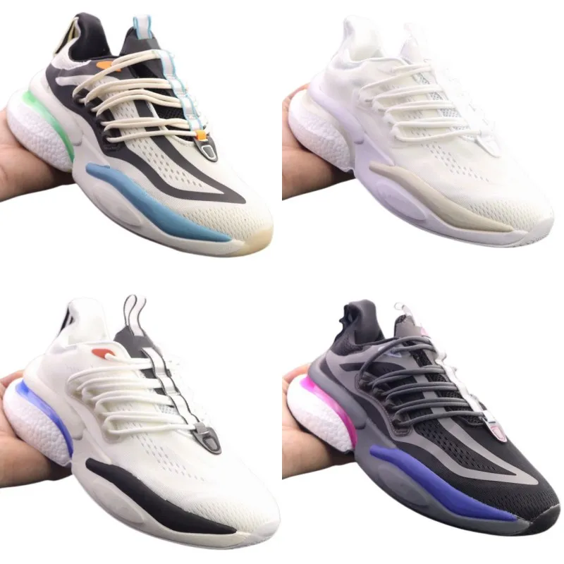 Running shoes ultra-light sneakers wear resistant outdoor shoes non-slip casual shoes runway lace-up jogging shoes elastic cloth cover high quality women men shoes