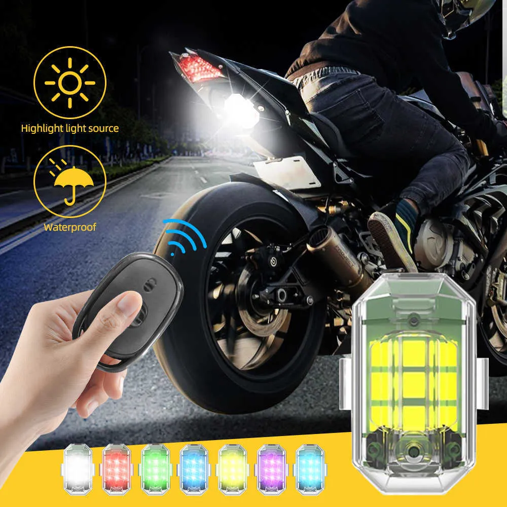 Drahtlose Fernbedienung LED Blitzlicht USB Wiederaufladbar  Antikollisionswarnung Blinkanzeige Für Auto Motorrad Fahrrad Von 8,76 €