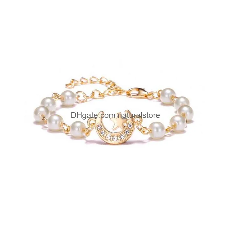 Bedelarmbanden Bedelarmbanden Armband voor dames Meisjes Kruis Liefde Verstelbaar Mode Vriendschap Sieraden R231024 Drop Levering Jewelr Dhcq9