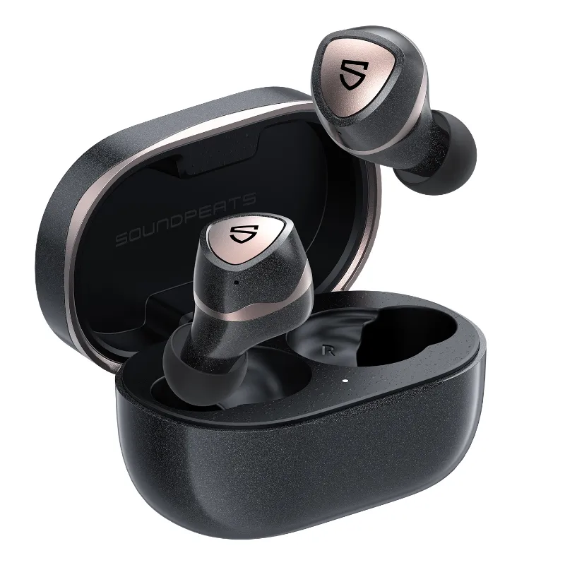 SoundPeats Sonic Pro Wireless Earuds QCC3040 APTX-Adaptive Bluetooth 5.2 Earphone, 4 Balanced Armature Driver, Wireless Charging