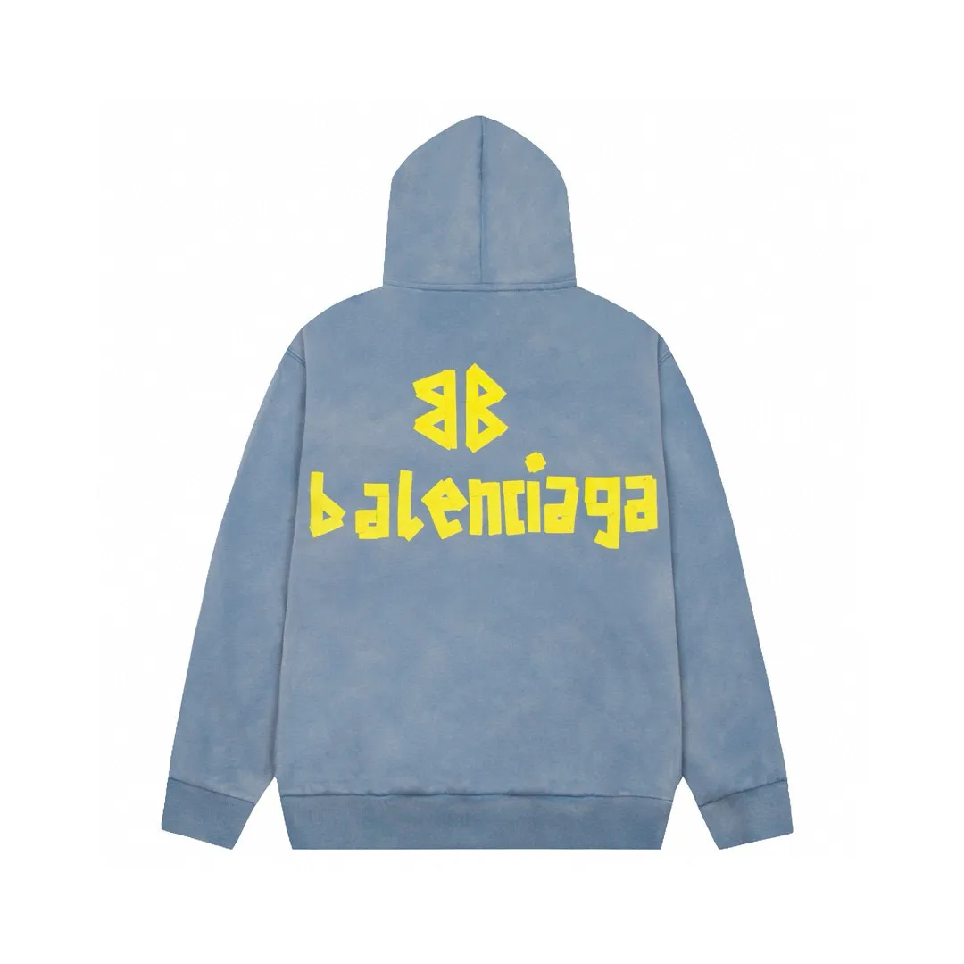 Designer-Kurzarm-Kapuzenpullover für Herren von Balencigan in Übergröße, Sweatshirts, T-Shirts, Polos, Rundhalsausschnitt, bestickt und bedruckt, Sommerkleidung im Polar-Stil mit Street Pure 328