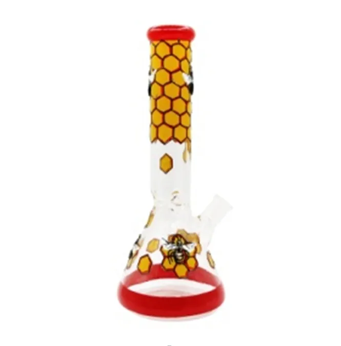 Beaker Bong Tall 9.84" Bongs Color Hookah printing Water Pipe