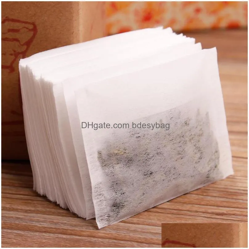 empty paper tea bags heat seal filter paper herb loose disposable tea bags tea infuser strainer 7x10cm lx4670