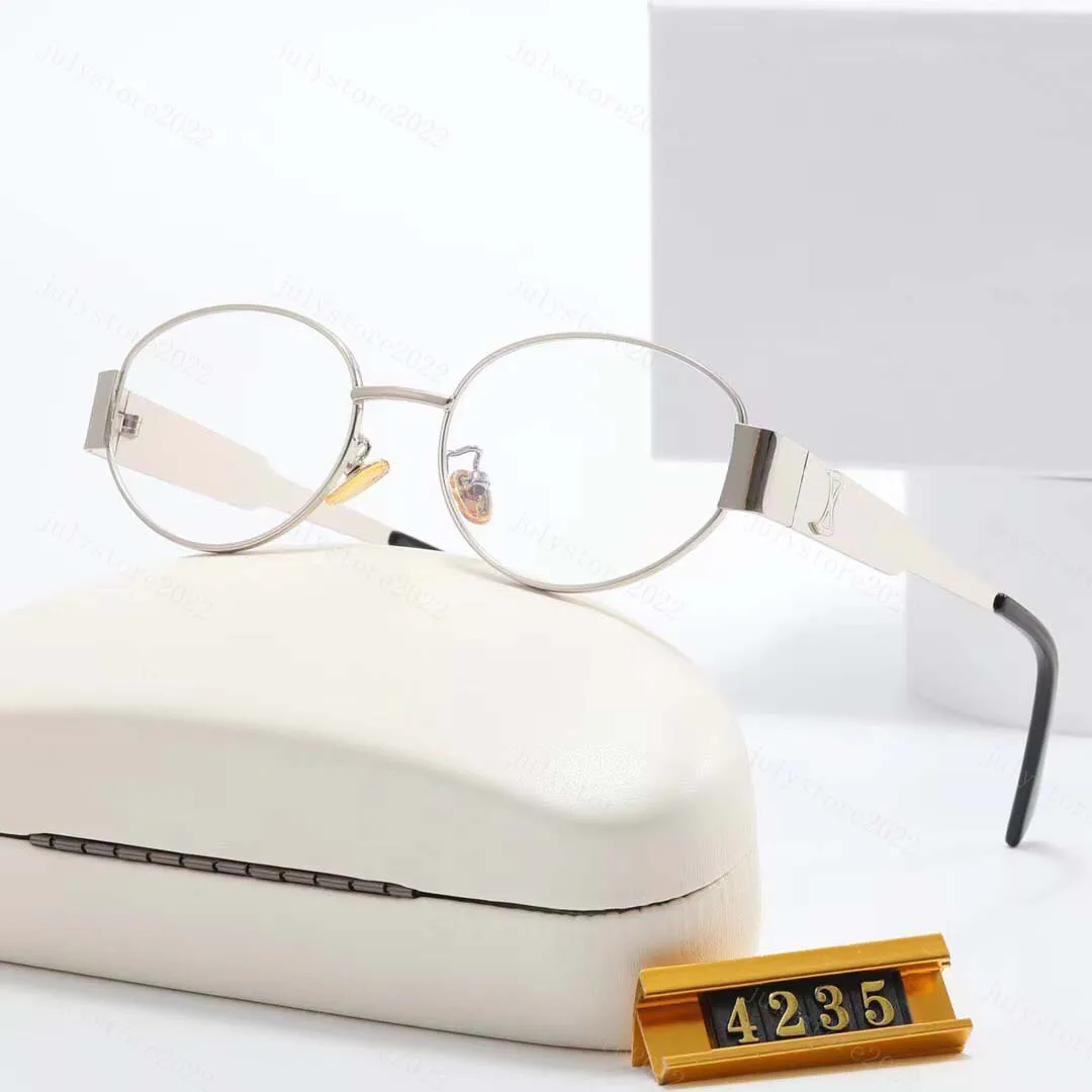 2023 Geometrie Designer Sonnenbrille Luxus Brief Damen Herren Sunmmer Strandbrille Senior Brillen für Damen UV400 Brillengestell Vintage Metall Sonnenbrille mit Box