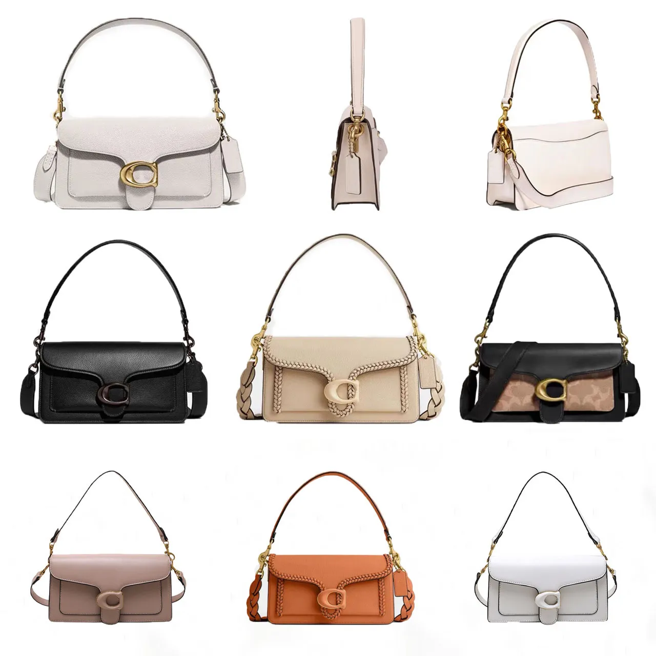 Designer väskor kvinnor handväska crossbody tabby axel läder kvinnlig mode sacoche boce bokstäver bolso lady väska flap purses wallethandbag