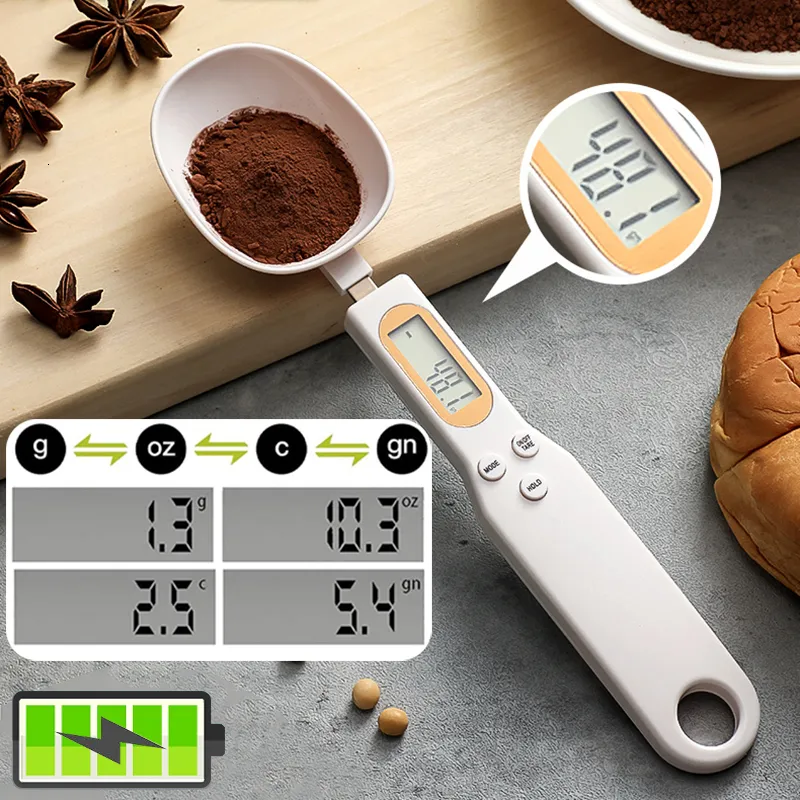 Measuring Tools Electronic Kitchen Scale 500g01g Digital Spoon with LCD Display Food Flour Mini s Baking Supplies 230425