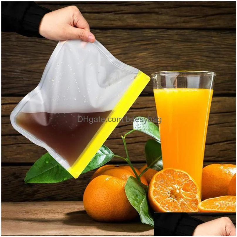 reusable food storage bag leakproof food bag for sandwich/ snack/ fruit food zip top container bags lx2946