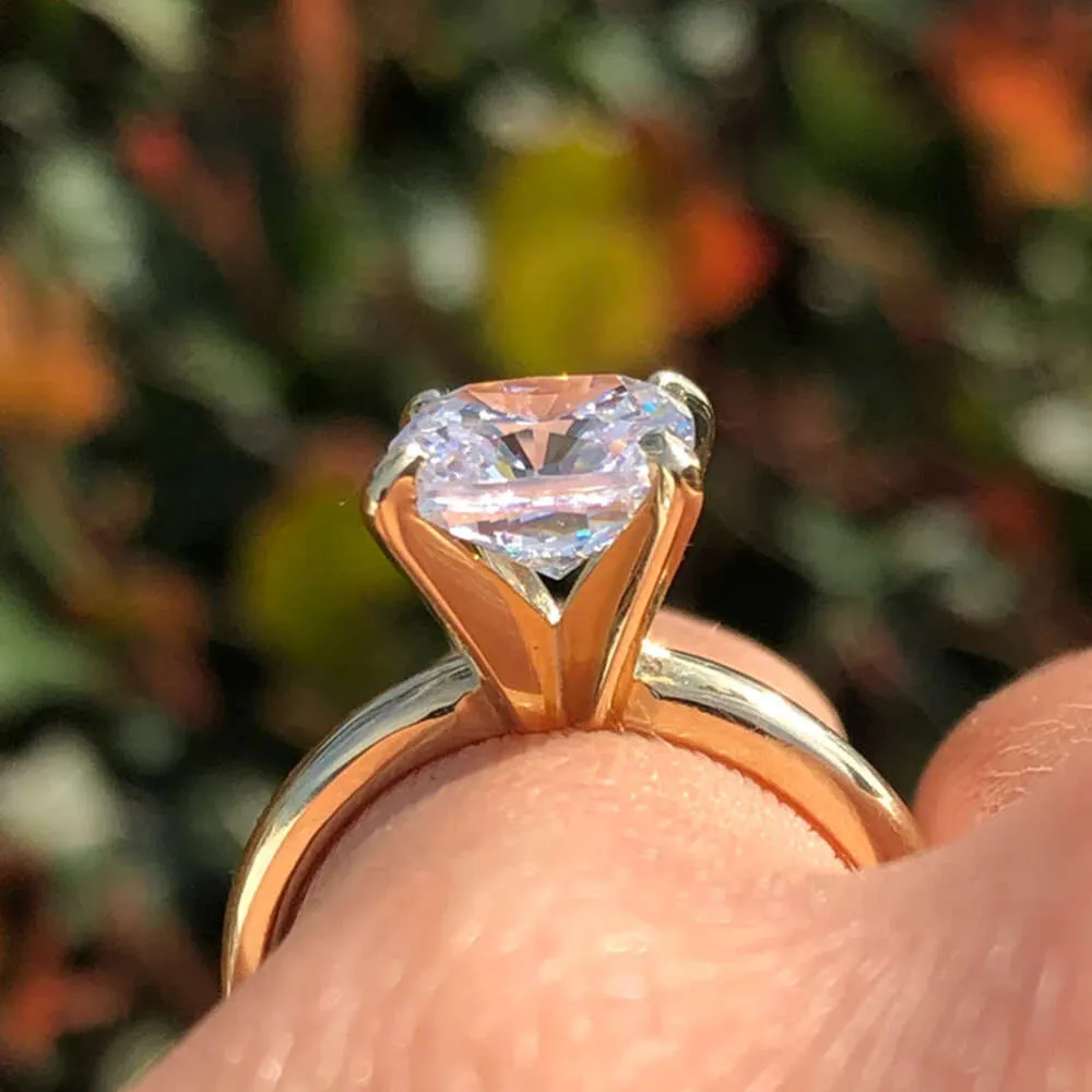 Mid Century Vintage 1960's Solitaire High Set Diamond Engagement Ring —  Antique Jewelry Mall