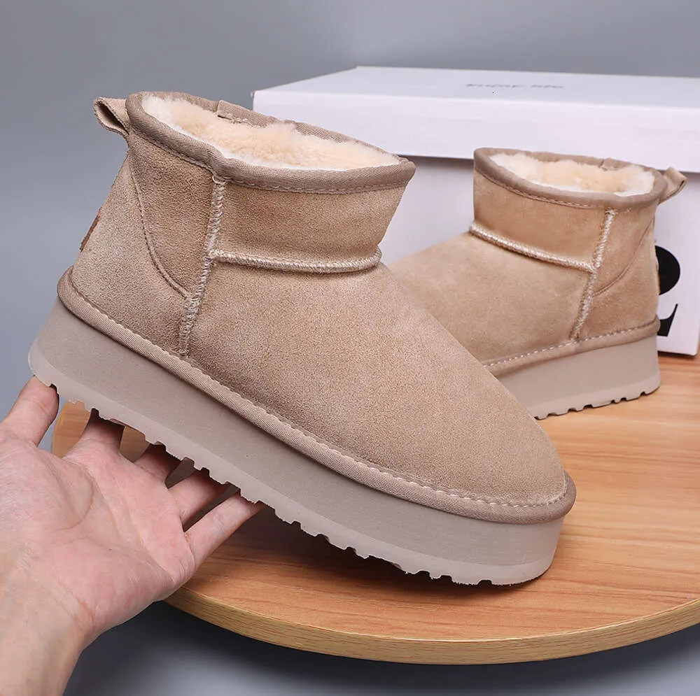 Australien stövlar tasman tofflor kvinnor boot designer tazz tozzs toffles klassisk snö vinter ultra mini plattform stövlar mocka slip-on skor storlek 35-44 högkvalitativa skor