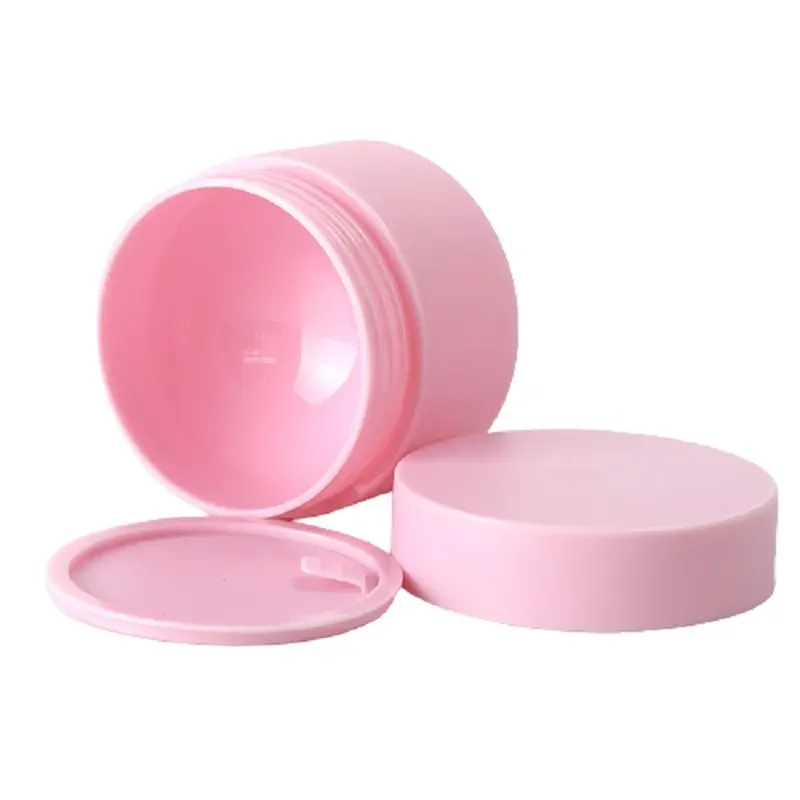 Whlesale Gelo Plastica PP Vasetti per crema per la cura della pelle Bottiglia riutilizzabile Bianco Rosa Blu Nero Confezione cosmetica vuota Vasi per crema per occhi rotondi Contenitore 5g 15g 20G 30G 50G