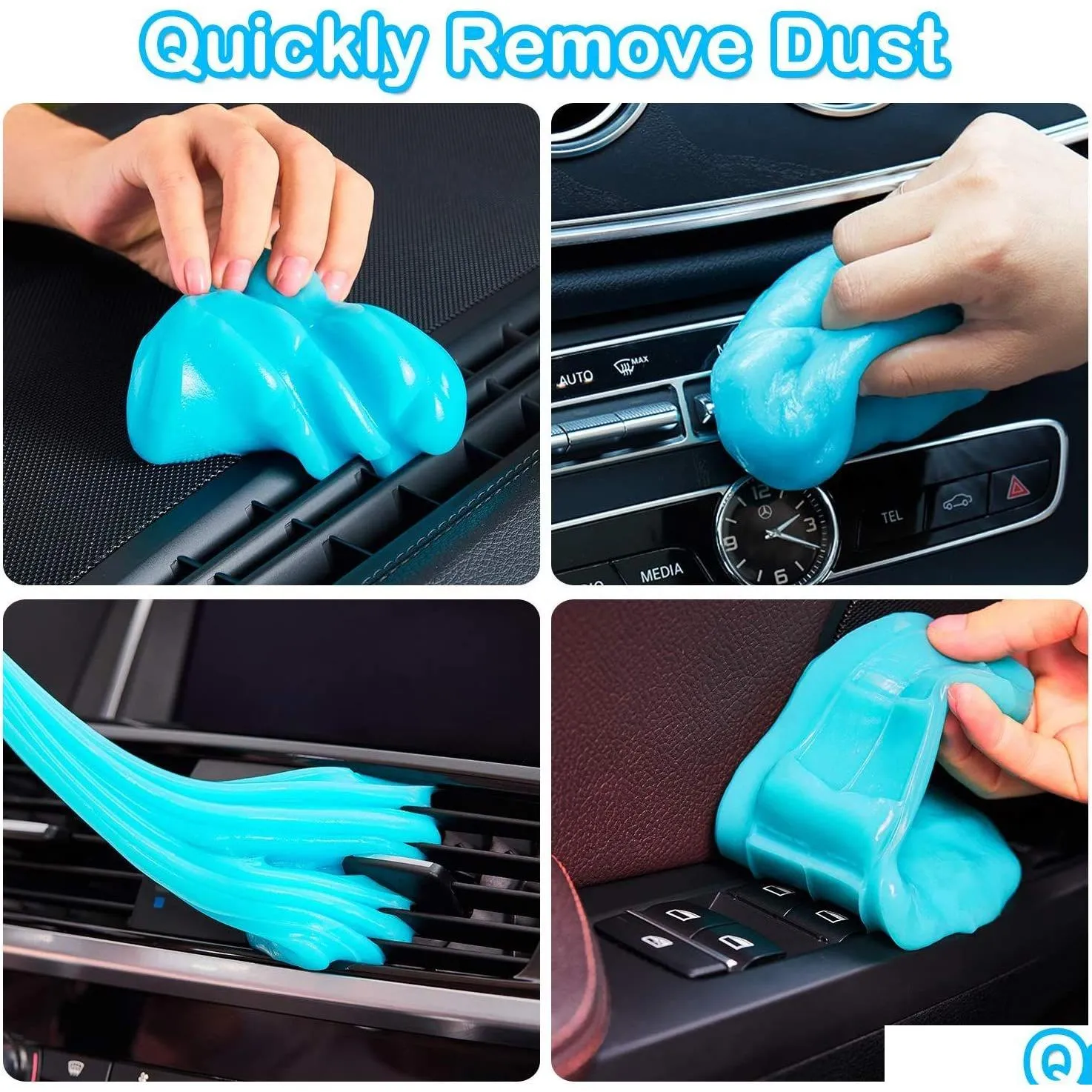 Autres outils de nettoyage de soins Le gel de voiture est appliqué aux évents PC ordinateurs portables Caméras Dirt Gap Cleaner Garniture d'échappement Livraison directe Automobiles Motorc Ota4P