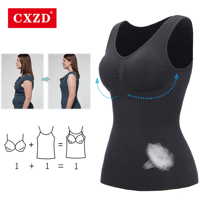 Shaper de barriga de cintura CXZD Mulheres Slim Up Lift Plus Size Bra Tampo Tampa Corporal Removível Roupa Respa De Smanden Shapewear 230425