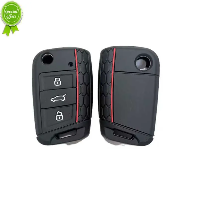 VW, Skoda, Seat Silicone Key Fob Cover – 3-Button Flip Key Protector