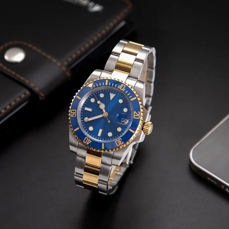 Mężczyźni oglądają oryginalne role gmt designer zegarki U1 Wysokiej jakości automatyczne zegarek na rękę Super Waterproof Sapphire Sapphire zegar ze stali nierdzewnej z pudełkiem AAA