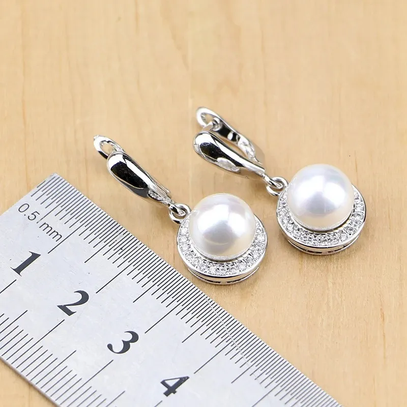 Set Gioielli In Argento 925 Con Perle D'Acqua Dolce – Collana, Orecchini E Bracciale, Floray - Foto 5