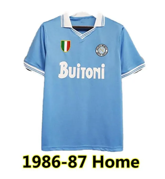 ウェア Napori No.10 MARADONA 87-88 NWT Napoli 87/88 Away White Retro Jersey “Maradona 10