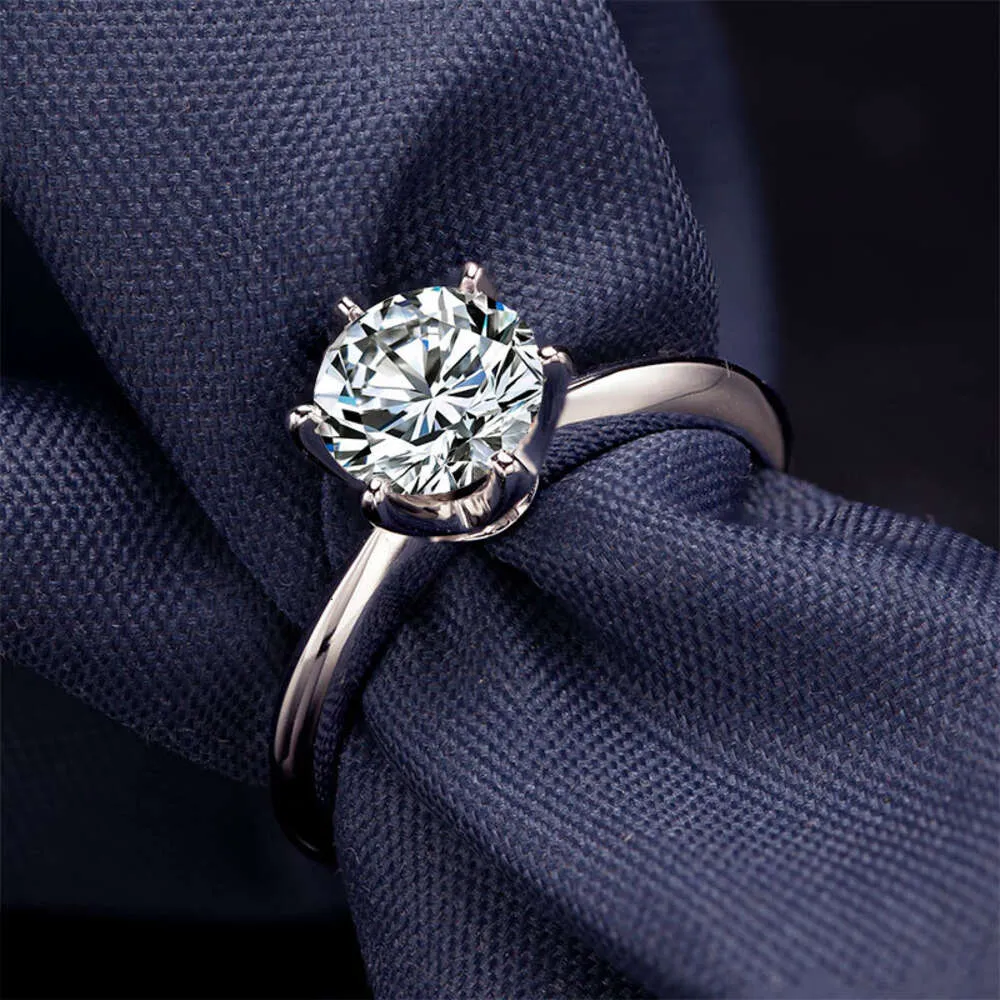 Engajamento fino de casamento 10K 14K Gold HPHT CVD Diamond Jewelry Lab Cultivado Diamond Ring