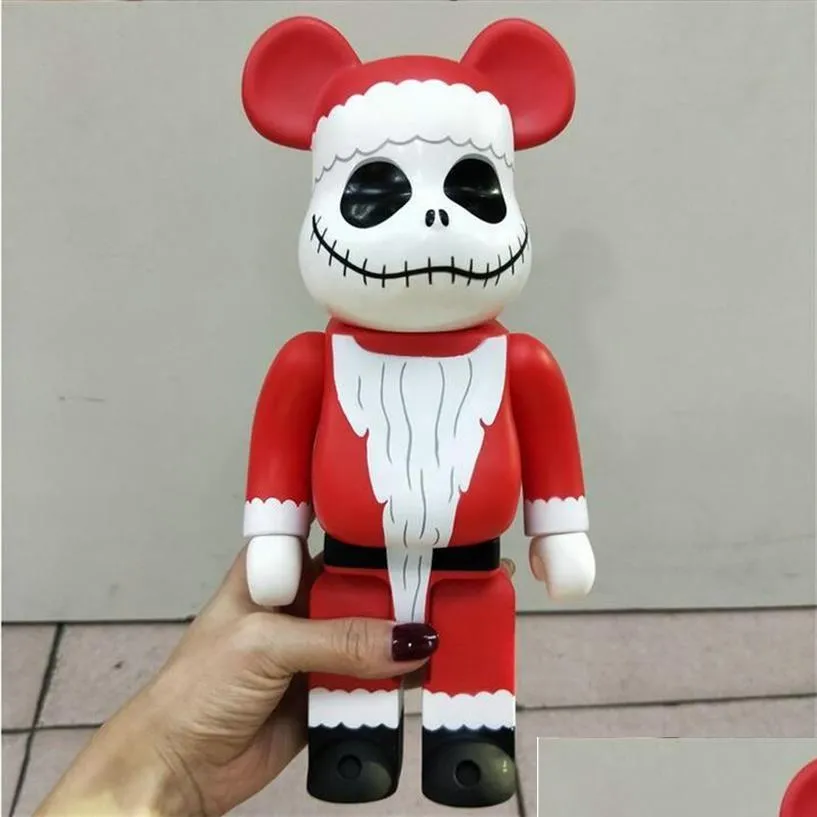 Filmspellen 400% 28 cm De Bearbrick Kerstman en Pompoen Prins Jack Beerfiguren Speelgoed voor verzamelaars Kunstwerk Model Dec251A Goede Dr Dhdjm