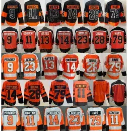 Jersey Jersey Reverse Retro Hockey''''Jersey 28 Claude Giroux 9 Ivan Provorov 11 Travis Konecny 13 Kevin Hayes 14 Sean Couturier 23 Oskar