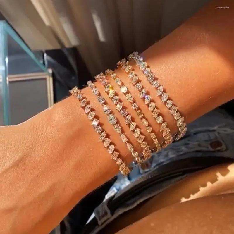 バングルMissvikki Luxury Variety Styles Mixed Stackable Braceletsチェーンユニークなデザイン女性記念日パーティーショークールなファッショントレンディ