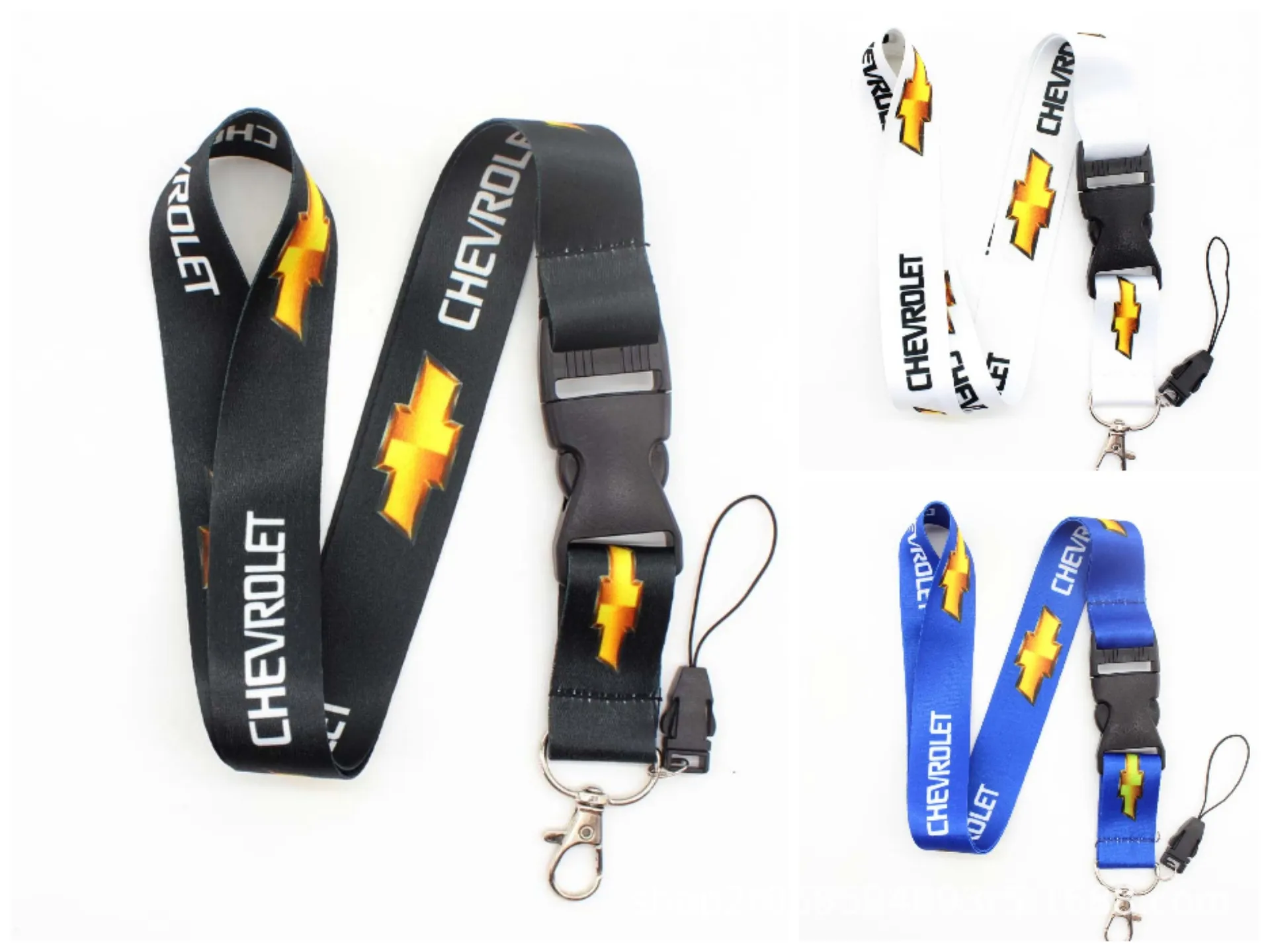 Designerbil Auto Men Lanyards för nyckelring ID -kort Passera mobiltelefon USB -märke Hänge Hang Rope Lariat Lanyard