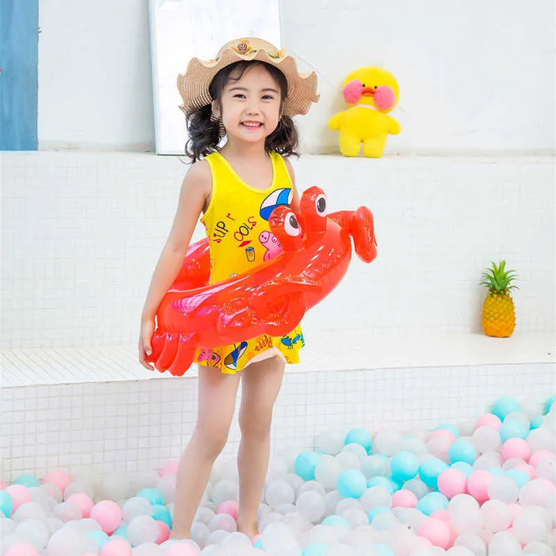 Life Vest Buoy Unicorn Flamingo Uppblåsbar baby simning Ring Pool float Swimming Circle Kids Pool Toys Water Seat Summer Beach Party J230424