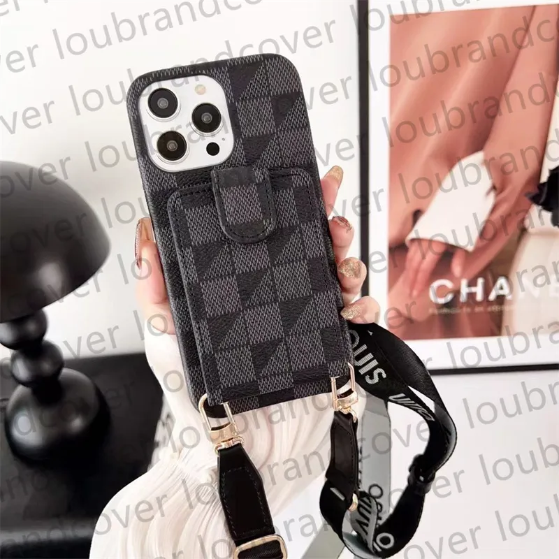 CROSSBODY] Louis Vuitton Wallet Case for iPhone 11 12 13 14 15 Pro