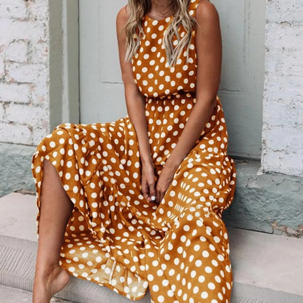 loose fitting fall dresses Solid Spaghetti Straps Maxi Dress main image 0