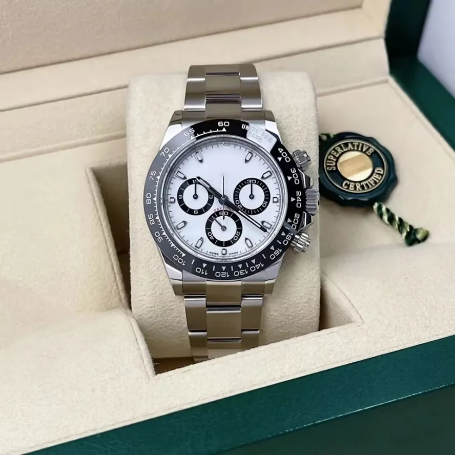 AAA الجودة الكلاسيكية الفضية الفضية الساعات أوتوماتيكية المصمم الميكانيكي 41 ملم قابلة للطي الشبك الذهب الياقوت المقاوم للماء هدية Wristwatch الطراز الفاخر
