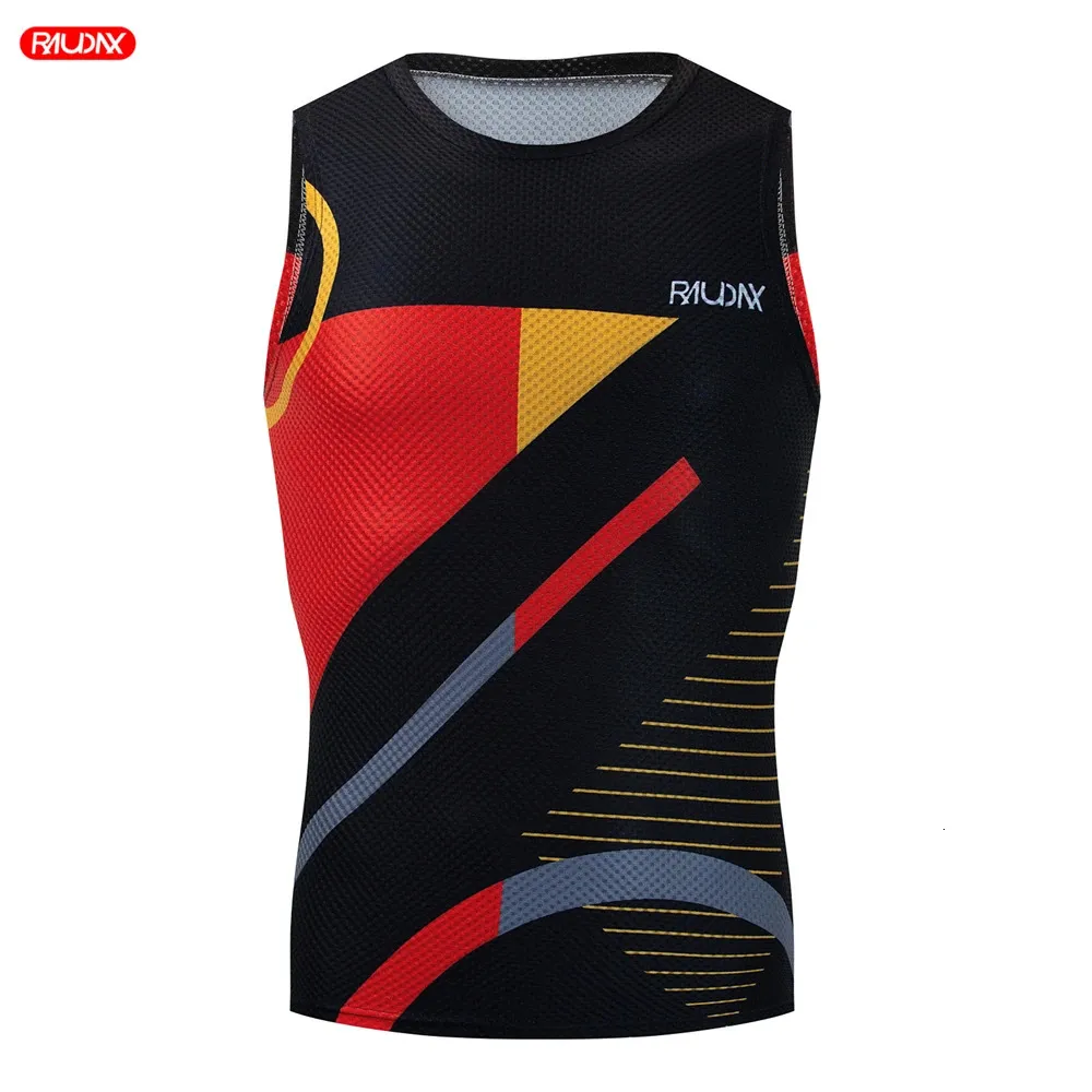 Maillots de cyclisme hauts Raudax mince et léger sans manches couche de base de cyclisme gilet de sport vélo maillot de vélo vêtements de cyclisme gilet de base pour femmes et hommes 231124