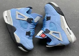 With Box University Blue 4s Mens Basketball Shoes High Og Unc Ct8527 400 Tech Grey White Black 4 Men Women Trainers Sports Sneake9946032