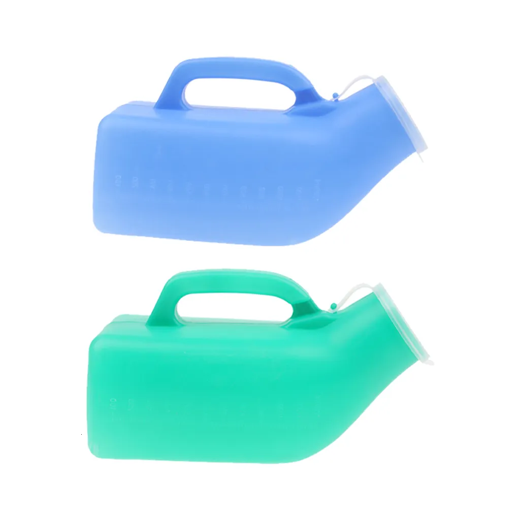 2Pcs Males Urine Containers Toilet Bucket Chamber Hospital Pee Potty with Lid/Mobility & Daily Living Aids/Bedpans & Urinals