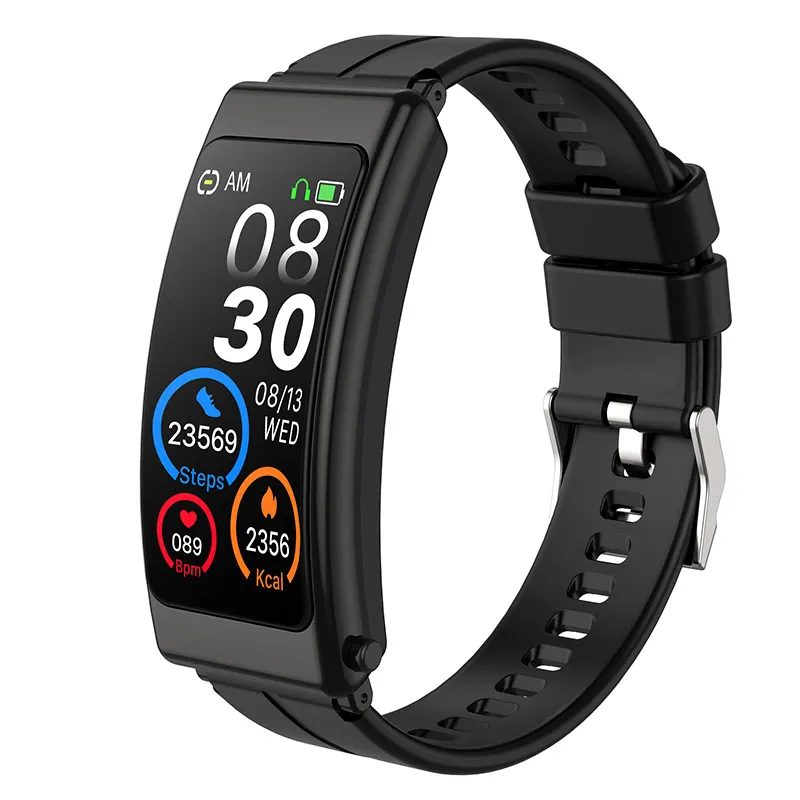 K13 Bluetooth słuchawkowy Talk Smart Bracelet Bransoletka Watch Women Women Teardness Tracker Sports Smart Watch Mężczyznę Kotometr na rękę