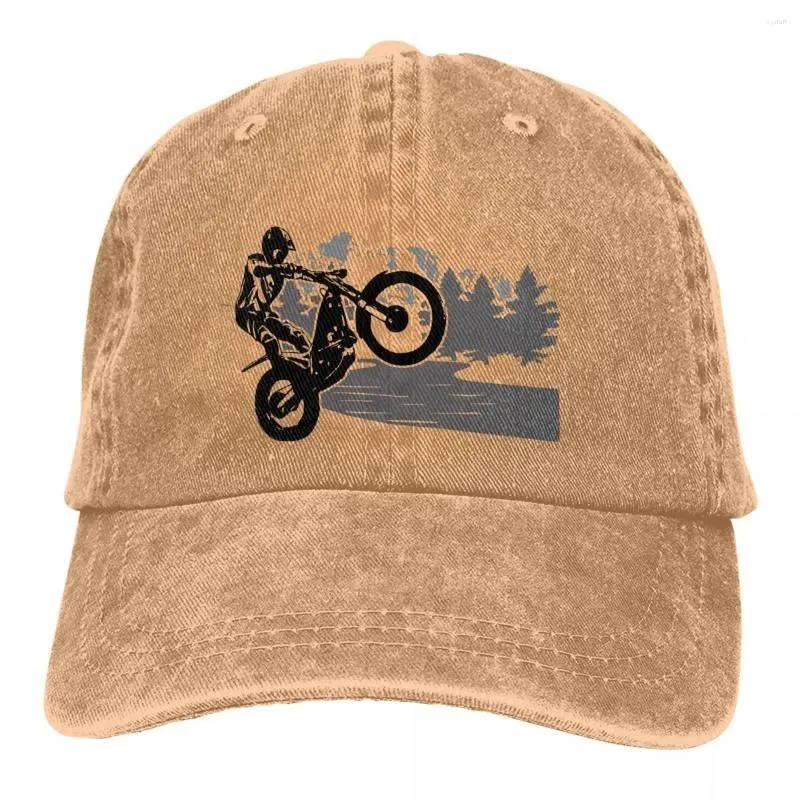 Berretti Lavati Berretto da baseball da uomo Motor Trial Trucker Snapback Caps Cappello da papà Dirt Bike Motocross Sport Cappelli da golf