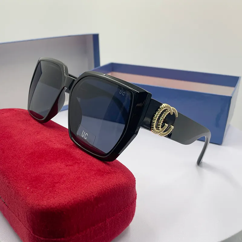 Gafas de sol de diseñador de lujo para mujeres, hombres, mujeres, gafas de sol, gafas de sol de marca clásicas, gafas de moda UV400 con caja de viaje, playa, tienda de fábrica, caja perfecta para ir