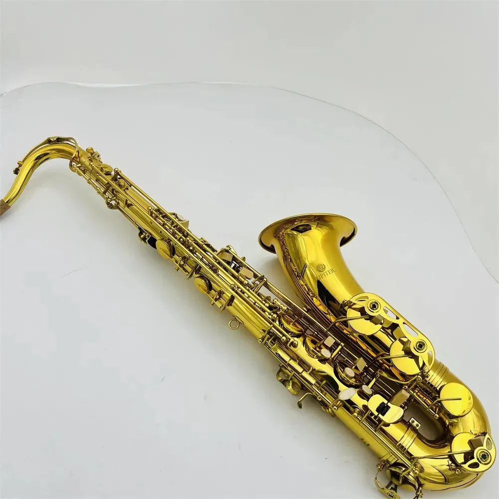 Yüksek kaliteli Jüpiter JTS-700A BB Tenor Saksafon Altın Lake Sarı Pirinç Müzik Enstrümanı Profession Vaka Aksesuarları